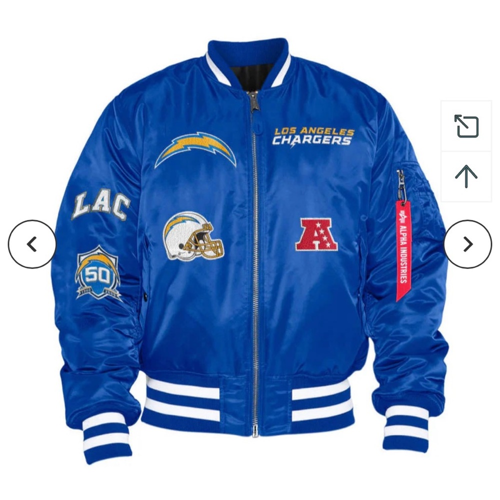 New Era Blue Los Angeles Chargers Women's Jacket